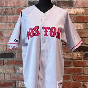 Boston Red Sox Kevin Youkilis #20 Grey Road Jersey Sz Med